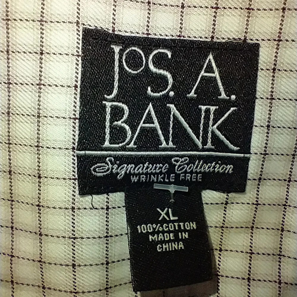 Jos. A. Bank Signature Collection Long Sleeve Cotton Button Up Shirt Men's sz XL - Picture 4 of 6
